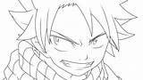 Natsu Lineart Aare sketch template