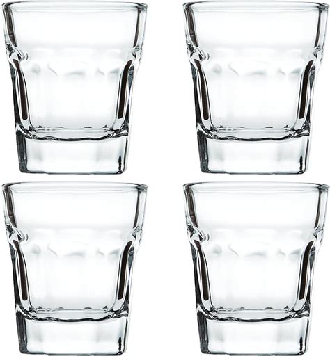 shot glass set  glasses heavy base ml oz shot glasses