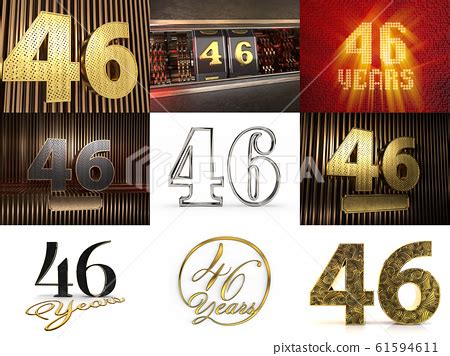 set  number forty  years celebration  pixta