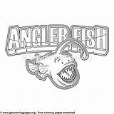 Coloring Angler Fish Pages Mascot Choose Board Kids sketch template