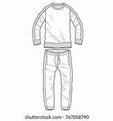 Tracksuit sketch template