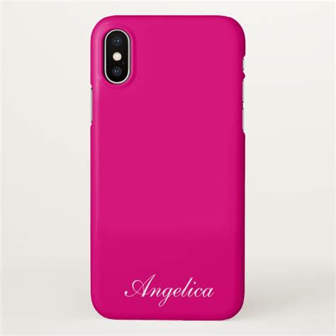 Pink Personalized Iphone X Case Case Plus