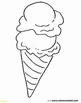 Ice Cream Coloring Cone Kids Pages Drawing Scoop Snow Melting Icecream Printable Print Color Sheets Cube Getcolorings Affordable Way Make sketch template