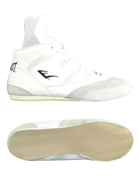 professional suede boxing  top shoe  everlast boxing colour white