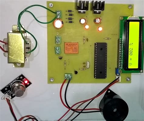 alcohol detector mini project  pic microcontroller