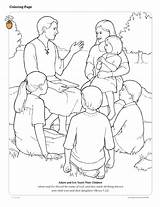 Coloring Pages Helping Lds Others Children Friend Adam Eve Jesus Kids Bible Games Color Family Teach Forgiveness Primary Joseph Smith sketch template