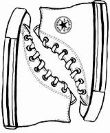 Template Shoe Converse Drawing High Getdrawings sketch template