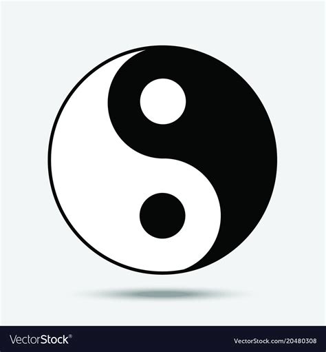 yin  symbol  taoism isolated royalty  vector image