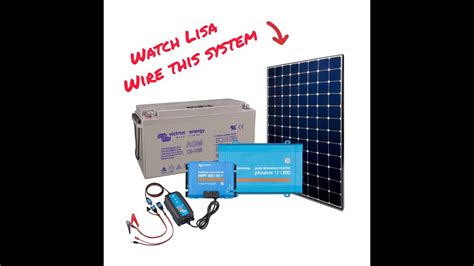 wiring  simple  volt solar system youtube