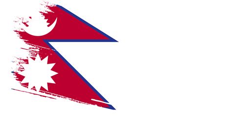 nepal flag  grunge texture  png