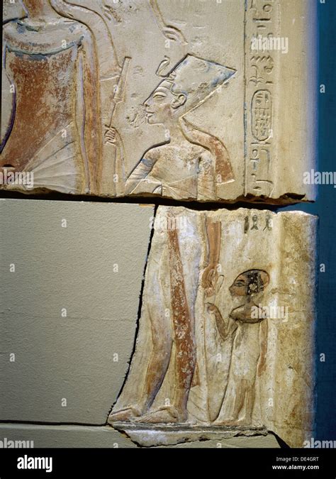 Sunk Relief From The Facade Of A Shrine Showing Akhenaten