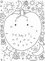 Halloween Pages Coloring Dot Printable Kids Dots Worksheets Activities Fall Fruit Connect Activity Sint Maarten Printables Crafts Pumpkin Te Om sketch template