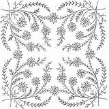 Embroidery Adults Broderie Work sketch template