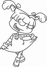 Rugrats Angelica Pickles Cartoon Mewarnai Colorir Desenhos Nickelodeon Adultos Reptar Bonikids Rugrat Faciles Angélica Chuckie Gaddynippercrayons Susie Kunjungi Coloringall sketch template