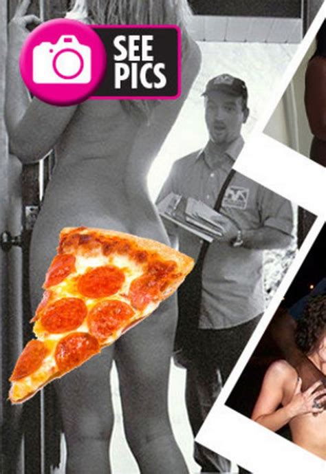 pizza fans get naked in cheeky trend stripping for the delivery man