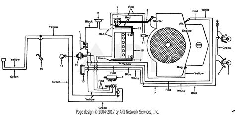 mtd mastercraft mdl     parts diagram  electrical