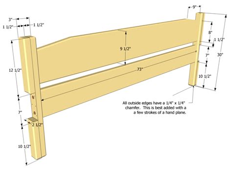 easy  build king size bed plan