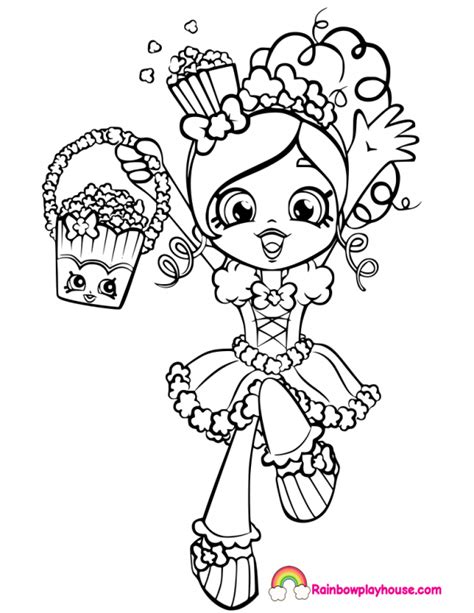 coloring pages  girls shopkins