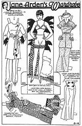 Paper Jane Arden Dolls 1934 Doll Lura Bangs August July sketch template