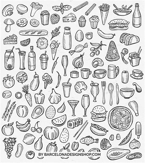 100 free vector food illustrations