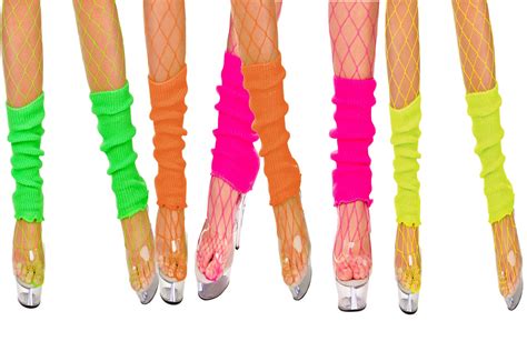 1980s leg warmers ladies 80s neon fancy dress party accessory ebay