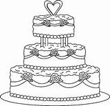 Coloring Pages Pastry Birthday Cake Getcolorings Helpful sketch template