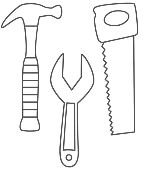 pics  construction tool belt coloring page tools coloring