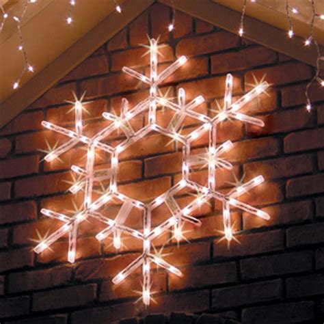 lighted snowflakes stars yard envy