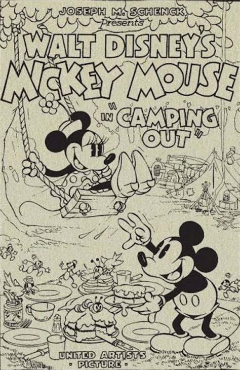 advertisement  walts mickey mouse camping    disney