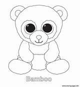 Beanie Boo Coloring Pages Ty Bamboo Boos Printable Panda Baby Print Da Colorare Kids Babies Disegni Party Info Color Birthday sketch template