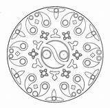 Yin Mandalas sketch template