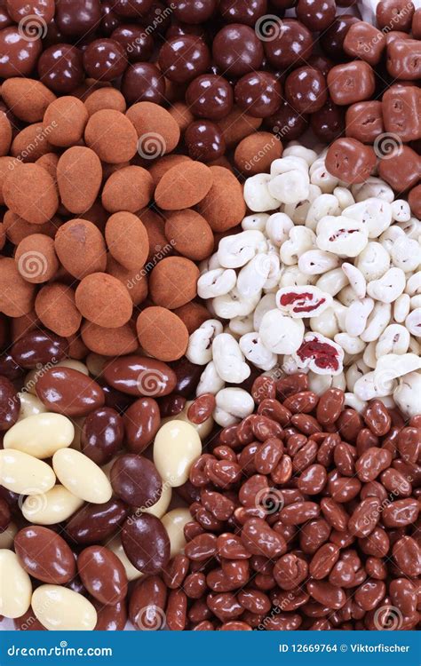 chocolate covered nuts  fruit stock images image