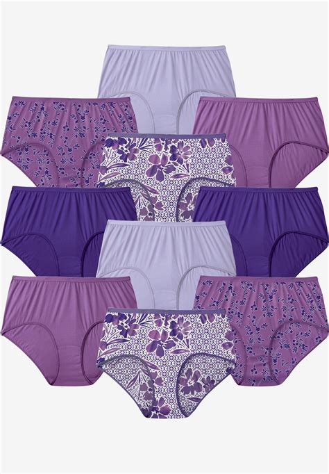 10 pack pure cotton full cut brief woman within