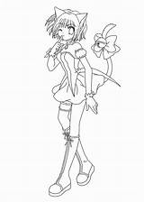 Anime Cat Chibi Engel Mew Ichigo Bc94 Malvorlagen Luxus Ziemlich Coloringhome Bases Getdrawings 4kids sketch template