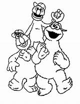 Cookie Monster Coloring Pages Friends Baby Cute Outside Take His sketch template