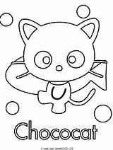Chococat Sanrio Cat Dessins Keroppi Lisos Fondo Cutekawaiiresources sketch template