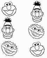 Sesame Street Coloring Pages Characters Face Printable Color Print Rocks Templates Elmo Choose Board Book Getcolorings Party Popular sketch template