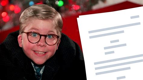 christmas story script   quotes characters