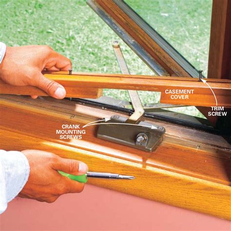 replace  casement window crank operator family handyman  family handyman