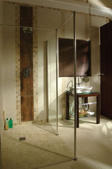 custom curbless shower systems wet room  columbus glass