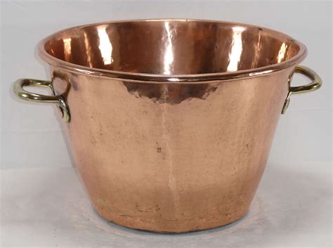 large copper pot  antique kitchen utensils