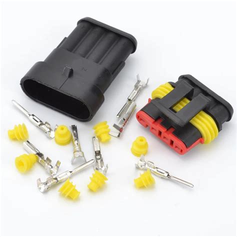 car auto  pin  sealed waterproof electrical wire connector plug set  connectors