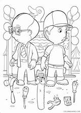 Handy Manny Coloring4free Tv sketch template