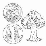 Adam Eve Coloring Garden Pages Leaving Toddler Articles sketch template