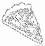 Coloring Pages Coloring4free Pizza Print Related Posts sketch template