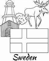 Flag Moose sketch template