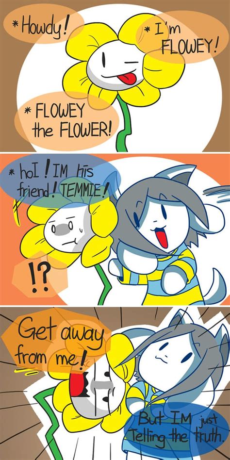 Flowey And Temmie Undertale By Ybmiyuki Tumblr Undertale Flowey