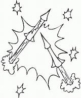 Coloring Pages Firework Popular sketch template