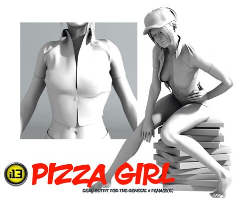 I13 Pizza Girl Outfit G2f V6 3d Figure Assets Biglovepose