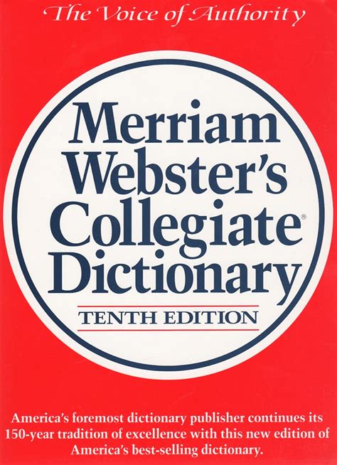 merriam websters collegiate dictionary cover bookstacked
